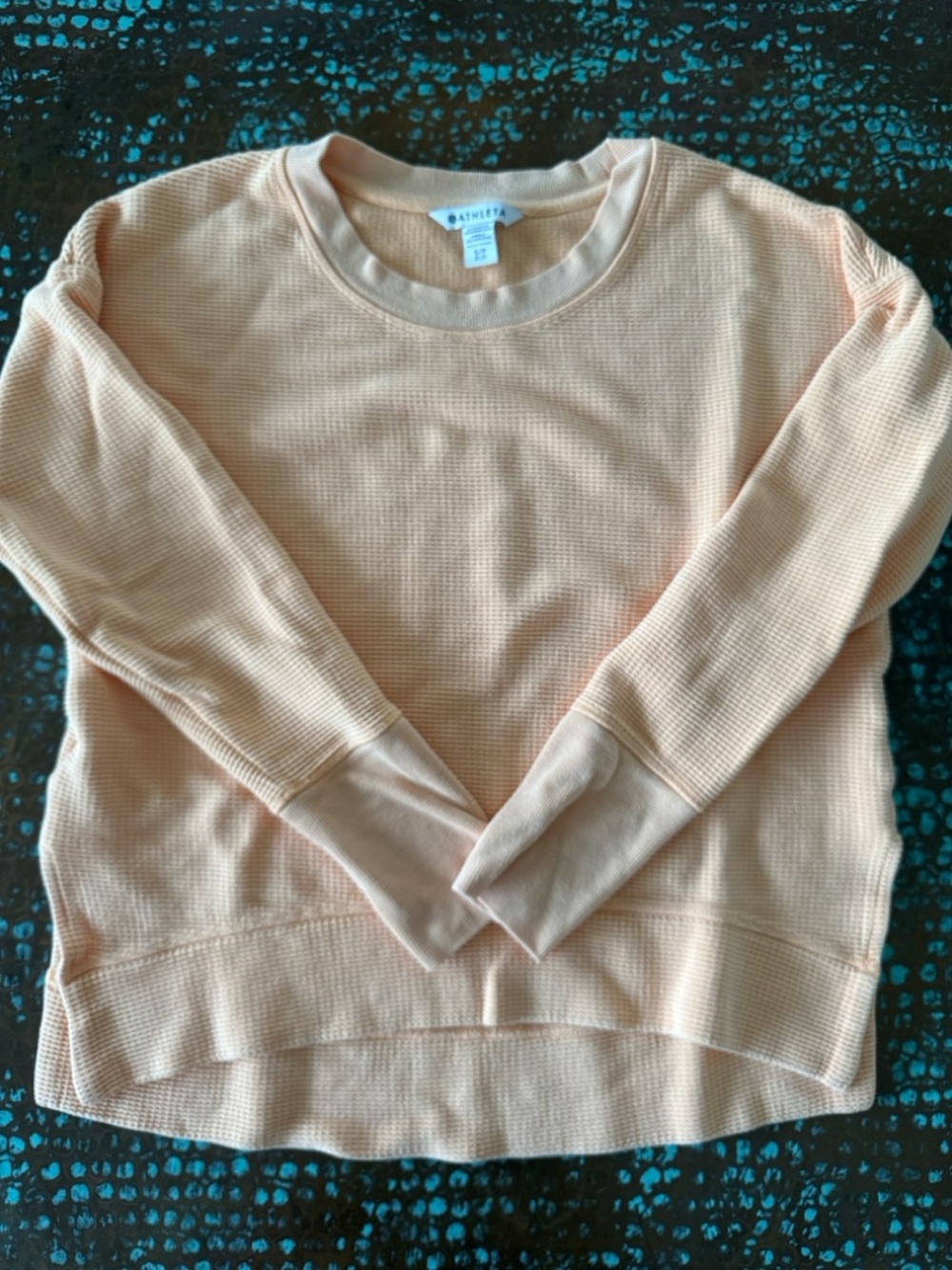 Athleta Coaster Luxe Waffle Sweatshirt